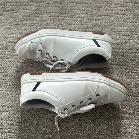 Sperry Women's White Leather Top-sider Sneakers - Picture 5 of 9
